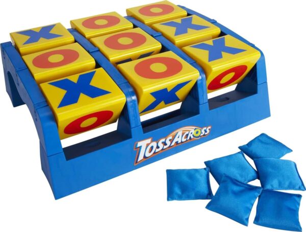 Mattel Games Toss Across Kids Outdoor Game, Bean Bag Toss for Camping and Family Night, Get Three-in-a-Row for 2-4 Players - Image 3