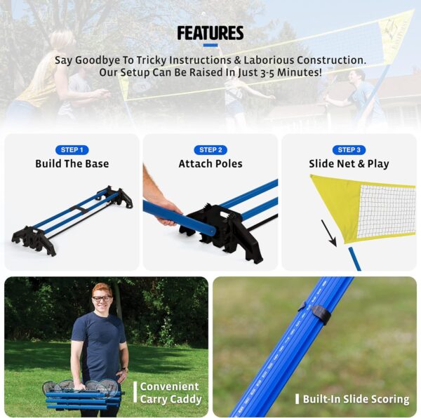 EastPoint Sports Easy Setup Badminton Set - Image 4